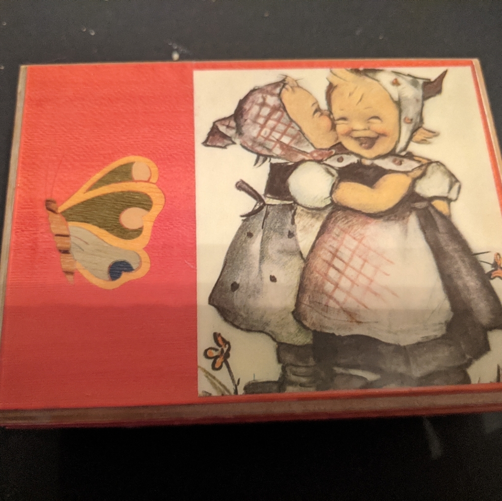 Original Deichert Red Music Box